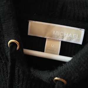 Michael Kors Hooded Waffle Knit Pullover Sweater